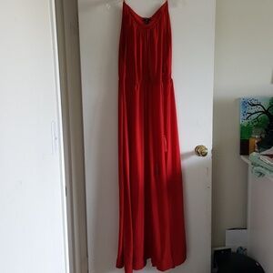 Elegant Red Maxi Dress